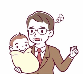 生まれたばかりの赤ちゃんと