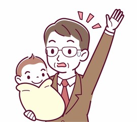 生まれたばかりの赤ちゃんと