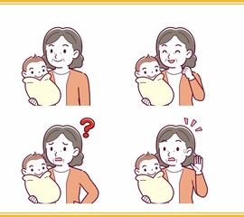 生まれたばかりの赤ちゃんと