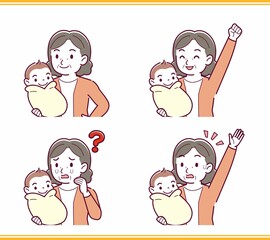 生まれたばかりの赤ちゃんと