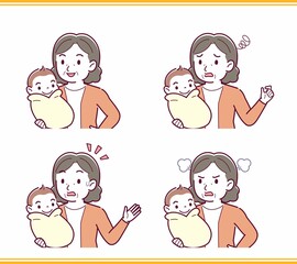 生まれたばかりの赤ちゃんと