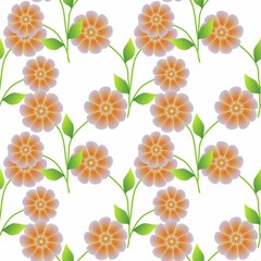 Seamless Pattern With Floral Motifs able to print for cloths, tablecloths, blanket, shirts, dresses, posters, papers.