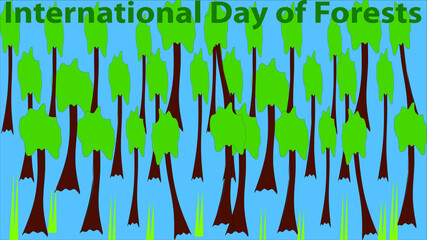 background with forest