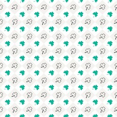 St. Patrick's day holiday background. Seamless Pattern With Floral Motifs able to print for cloths, tablecloths, blanket, shirts, dresses, posters, papers.