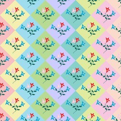 Seamless Pattern With Floral Motifs able to print for cloths, tablecloths, blanket, shirts, dresses, posters, papers.