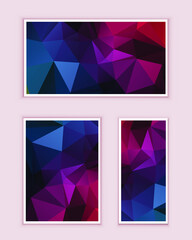 Polygonal Mosaic Background, Low Poly Style, Vector illustration, Business Design Templates