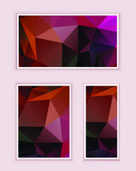 Polygonal Mosaic Background, Low Poly Style, Vector illustration, Business Design Templates