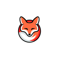 fox media logo use simple and flat color combination. 
forming the fox inside the play button. This logo good 
for media company, advertising company or apps.
