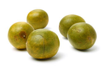 Golden Luo Han Guo on white background