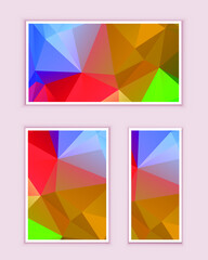 Polygonal Mosaic Background, Low Poly Style, Vector illustration, Business Design Templates