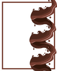 chocolate liquid pouring