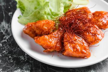 ピリ辛甘だれの唐揚げ