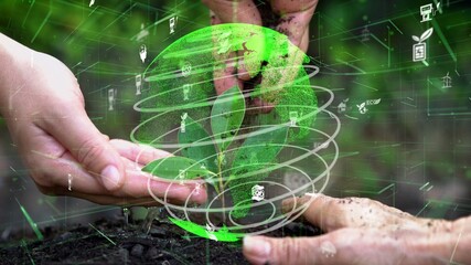 Future environmental conservation and sustainable ESG modernization development by using technology...