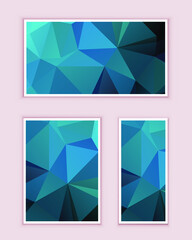 Polygonal Mosaic Background, Low Poly Style, Vector illustration, Business Design Templates