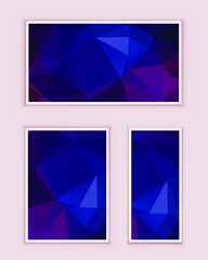 Fototapeta premium Polygonal Mosaic Background, Low Poly Style, Vector illustration, Business Design Templates