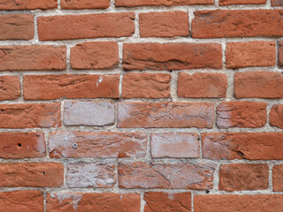 Brick wall with white spot texture