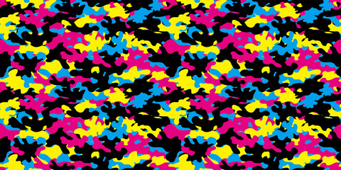 Camouflage background. Seamless pattern.Vector. 迷彩パターン