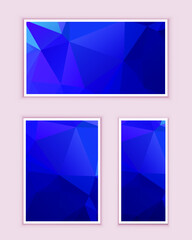 Fototapeta premium Polygonal Mosaic Background, Low Poly Style, Vector illustration, Business Design Templates