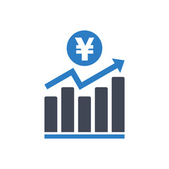 Yen currency exchange icon