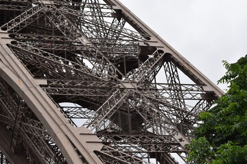 Eiffel Tower Latticework Detail, Paris