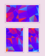 Fototapeta premium Polygonal Mosaic Background, Low Poly Style, Vector illustration, Business Design Templates