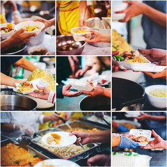 The concept of donating food and sharing food to the poor