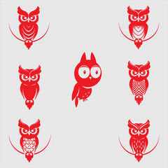 Owl Illustration logo for business