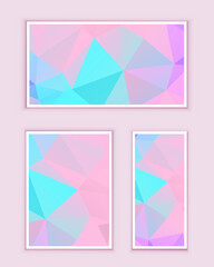 Fototapeta premium Polygonal Mosaic Background, Low Poly Style, Vector illustration, Business Design Templates