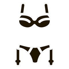 Sexy Underwear Icon Vector Glyph Illustration