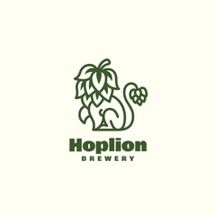 Hop lion logo