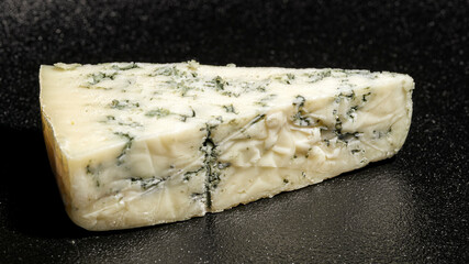 A piece of blue mold cheese