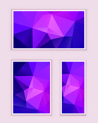 Fototapeta premium Polygonal Mosaic Background, Low Poly Style, Vector illustration, Business Design Templates