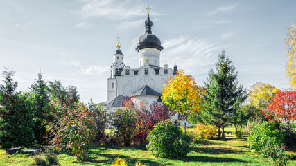 Fototapeta na wymiar Assumption Cathedral in Sviyazhsk, Russia, included in UNESCO World Heritage list.
