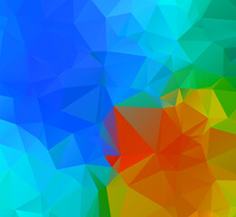 Abstract multicolor full Color rainbow background. Vector polygonal design illustrator
