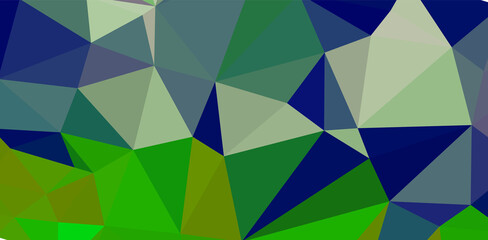 Green vivid geometric abstract bright green blurred mosaic wallpaper with triangle shapes for banner