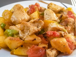 chicken with potatoes