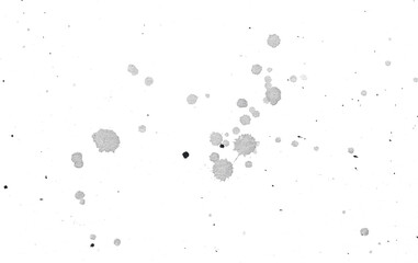 abstract black splashes on white watercolor paper. monochrome image.