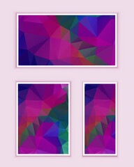 Polygonal Mosaic Background, Low Poly Style, Vector illustration, Business Design Templates