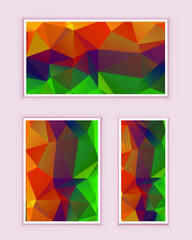 Polygonal Mosaic Background, Low Poly Style, Vector illustration, Business Design Templates