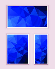 Fototapeta premium Polygonal Mosaic Background, Low Poly Style, Vector illustration, Business Design Templates