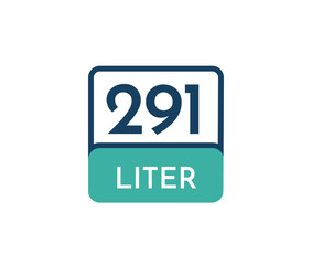 291 liters icon vector illustration