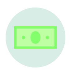 Banknote Colored Vector Icon 