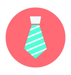 Tie Colored Vector Icon 