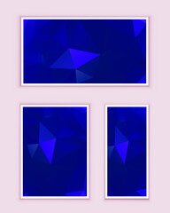 Fototapeta premium Polygonal Mosaic Background, Low Poly Style, Vector illustration, Business Design Templates