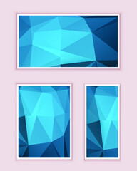Polygonal Mosaic Background, Low Poly Style, Vector illustration, Business Design Templates