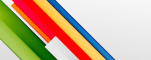 Multicolored lines background. Design template for business or technology presentations, internet posters or web brochure covers
