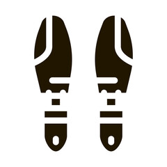 Shoe Sole Detail Icon Vector Glyph Illustration