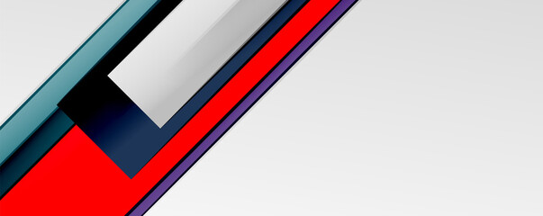 Multicolored lines background. Design template for business or technology presentations, internet posters or web brochure covers