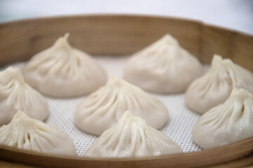 Fototapeta na wymiar Xiao long bao soup dumpling buns