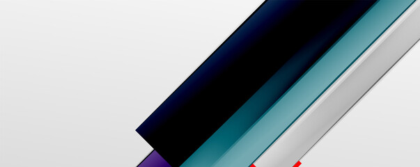 Multicolored lines background. Design template for business or technology presentations, internet posters or web brochure covers